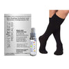 Skineez Advanced Healing Compression Sock Kit w/MD Spray 30-40 mmHg Black
