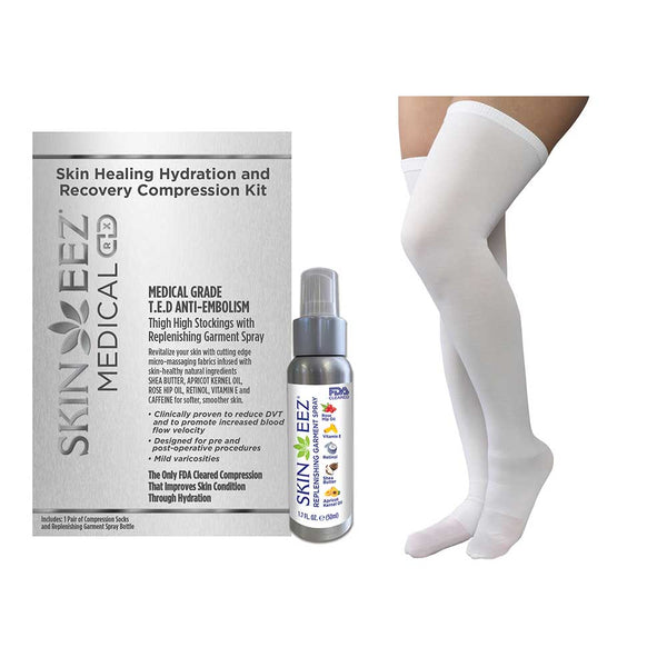 Skineez Thigh High - Anti Embolism Stocking/TED Hose w/MD Spray