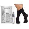 Skineez Hydrating Diabetic Sock 2 Pack Kit w/MD Spray Black
