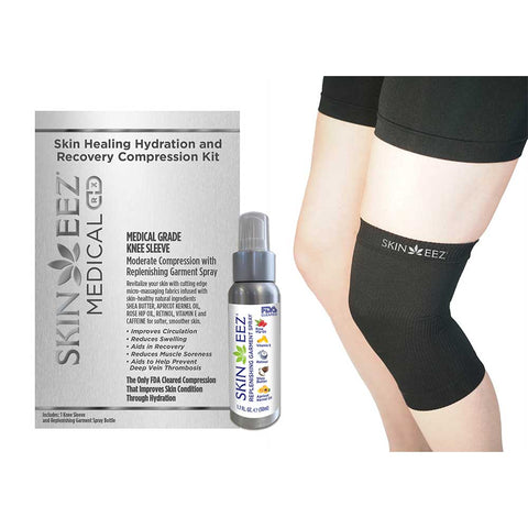 Skineez Medical Grade Knee Sleeve Kit w/MD Spray