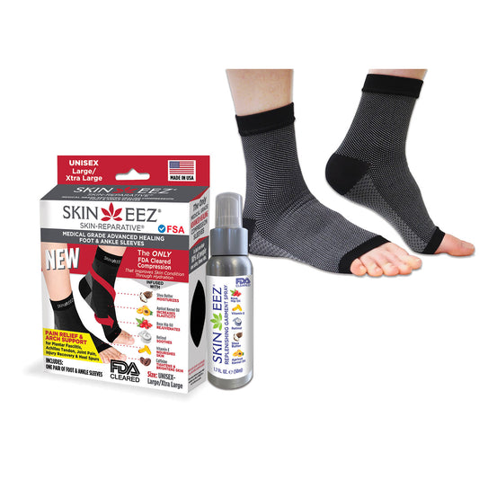 Skineez Medical Grade Plantar's Fasciitis Kit w/MD Spray - Skineez Medical Grade Plantar's Fasciitis Kit w/MD Spray