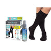 SkineezMD Medical Advanced Healing Compression Sock MENTHOL Kit w/MD Spray 30-40 mmHg Black