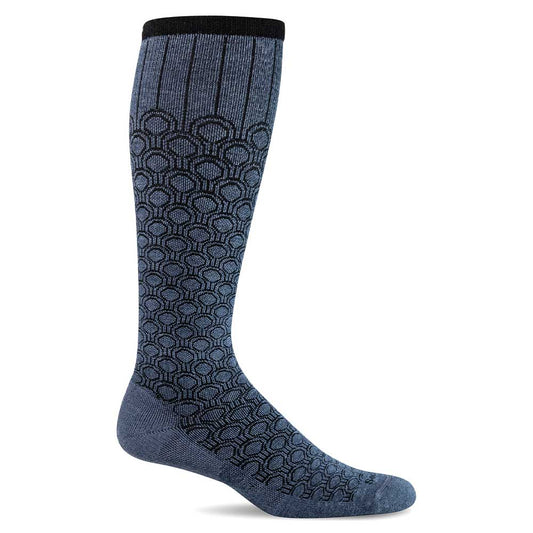 SockWell Women's Deco Dots Socks 15-20 mmHg - SockWell Women's Deco Dots Socks - 15-20 mmHg Denim