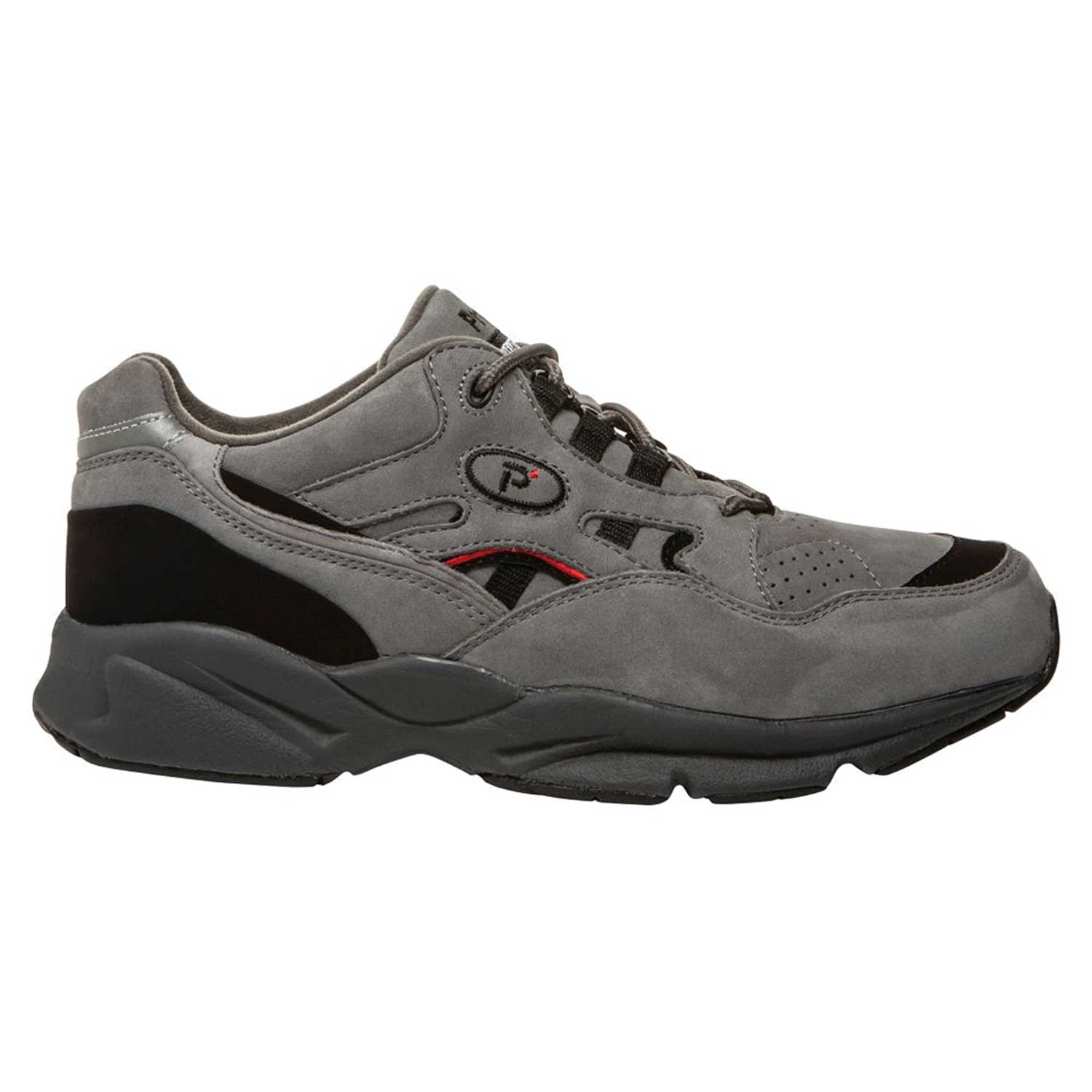 Propet Men's Stability Walker Nubuck Shoes Grey