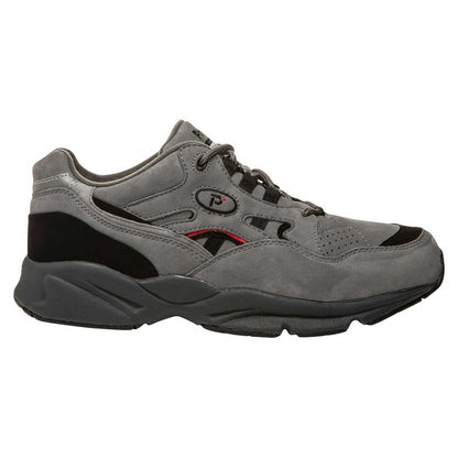 Propet Men's Stability Walker Nubuck Shoes Grey