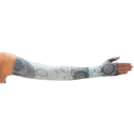 Juzo Soft 2002 Print Teal Starburst Armsleeve 30-40 mmHg - Juzo Soft 2002 Print Teal Starburst Armsleeve - 30-40 mmHg