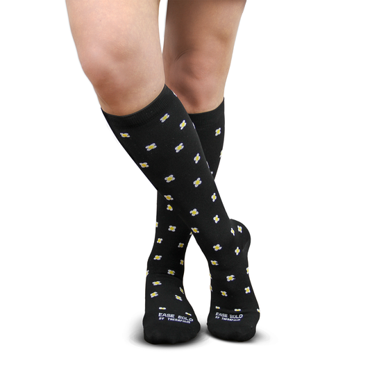 Therafirm Ease Opaque Bold Socks 15-20 mmHg - Therafirm Ease Opaque Bold Socks 15-20 mmHg Daisy
