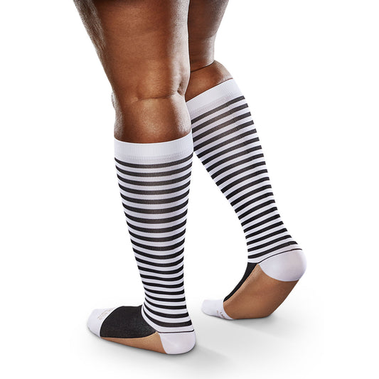 Therafirm Ease Opaque Bold Socks 15-20 mmHg - Therafirm Ease Opaque Bold Socks 15-20 mmHg Natural Stripe
