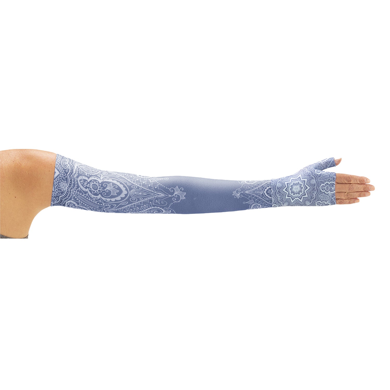 Juzo Soft 2002 Print Vintage Blue Arm sleeve - 30-40 mmHg Success