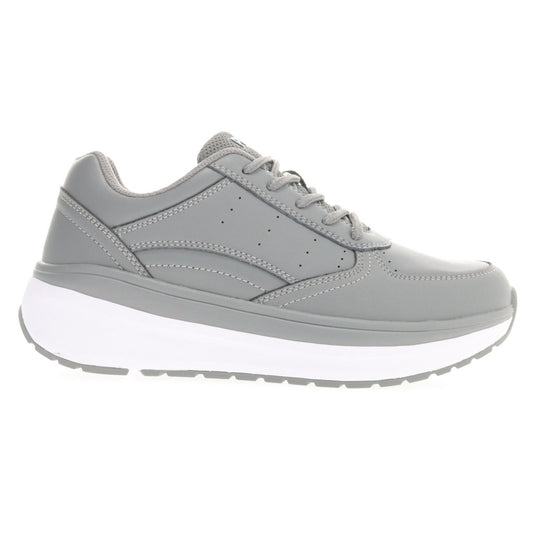 Propet Women's Ultima Athletic Shoes - Outside side view of the Women's Ultima Athletic Shoes in Grey