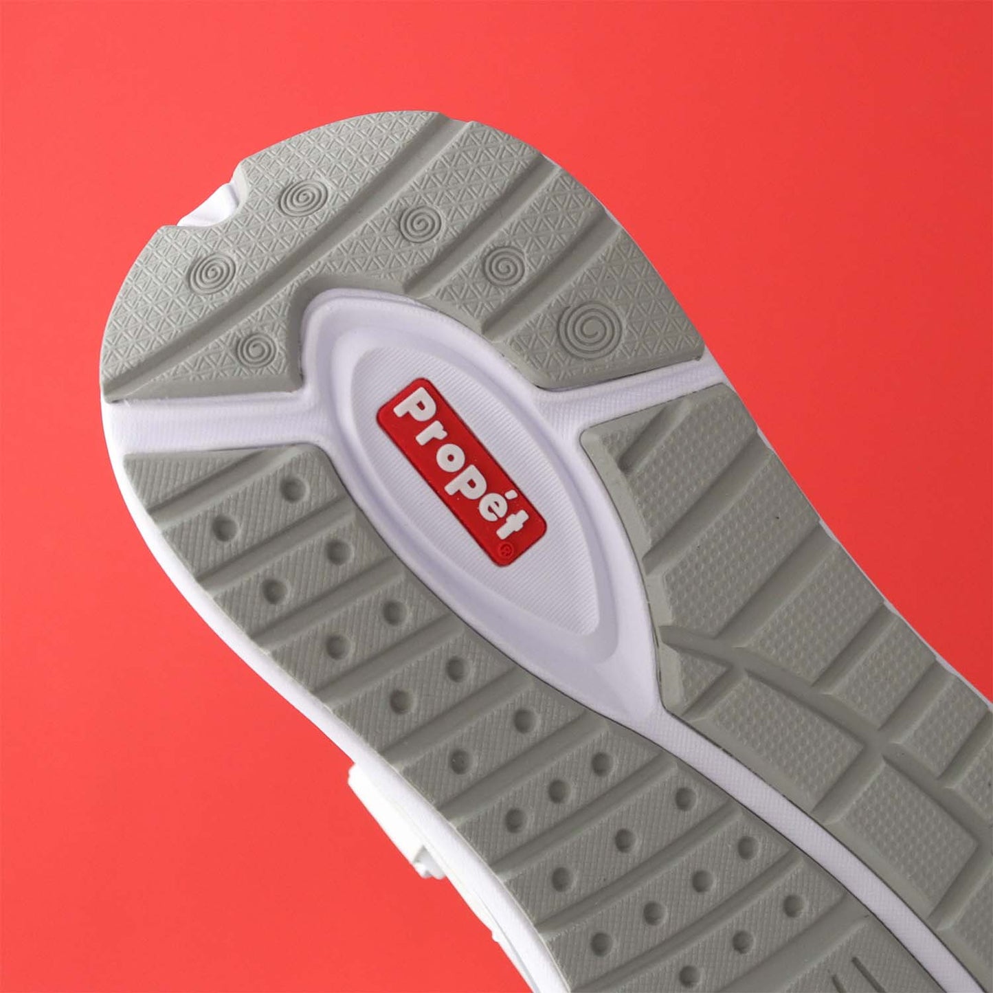 Lightweight EVA midsole with rubber treads for traction and grip