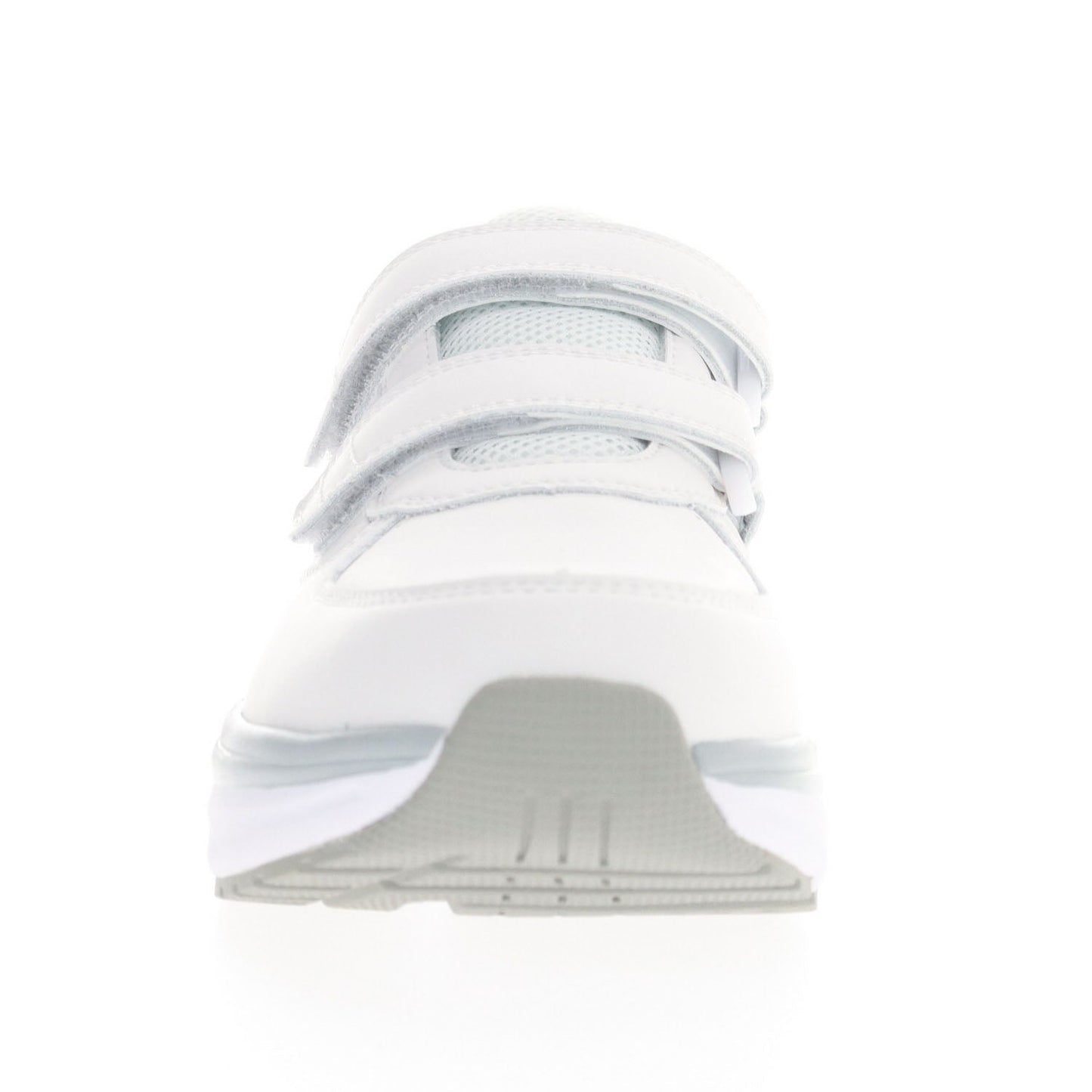 Front view of White Women's Ultima Strap walking shoes