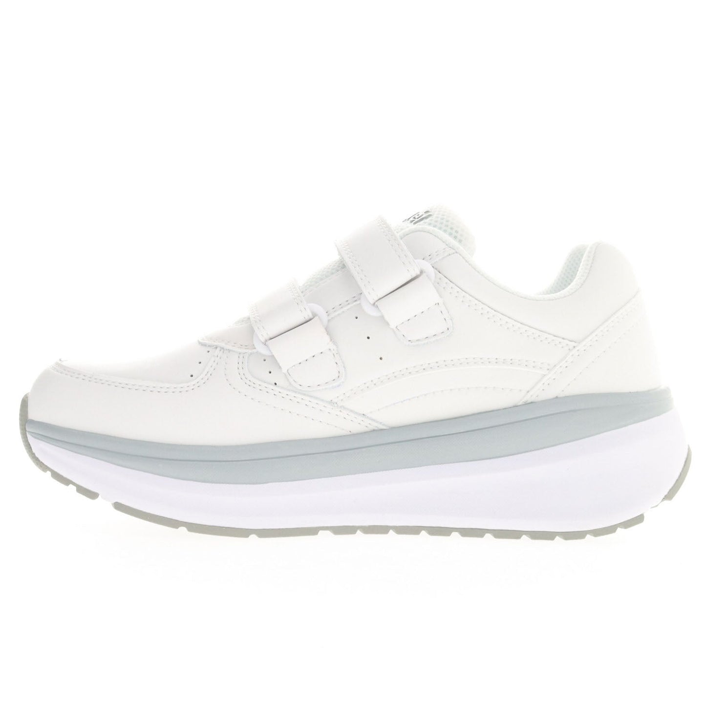 Inside side view of Propet Women's Ultima Strap Athletic sneakers in White