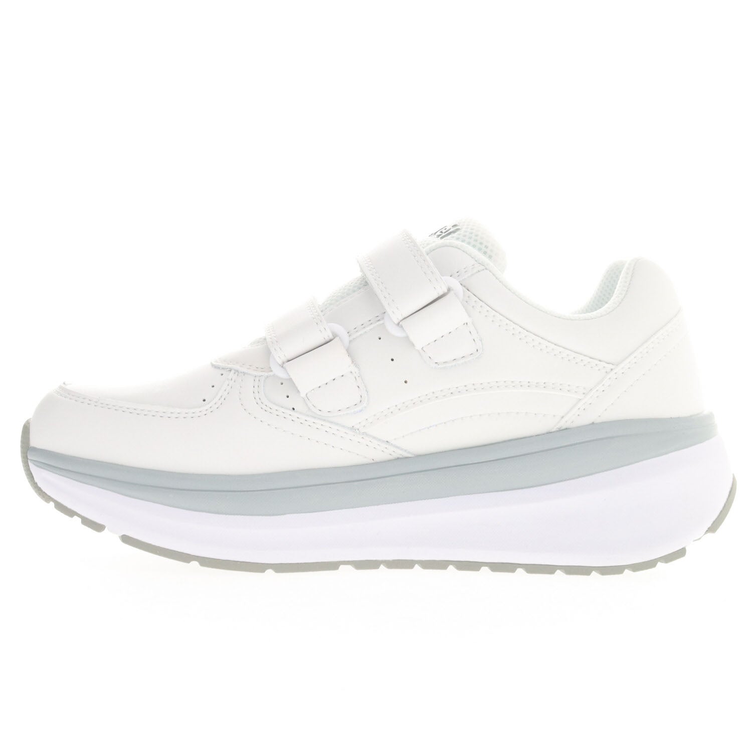 Inside side view of Propet Women's Ultima Strap Athletic sneakers in White