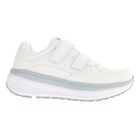 Propet Women's Ultima Strap Athletic Shoes - Outside side view of Women's Ultima Strap Athletic Shoes in White