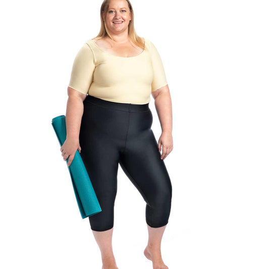 Wear Ease 615 High Waist Compression Capri Plus Size - Wear Ease 615 High Waist Compression Capri Plus Size