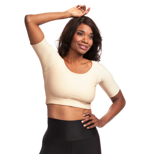 Wear Ease 785 Compression Crop Top - Wear Ease 785 Compression Crop Top Nude front