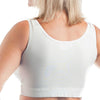 Wear Ease 791 Compression Bra w/Removable Drainage Pouches White Back