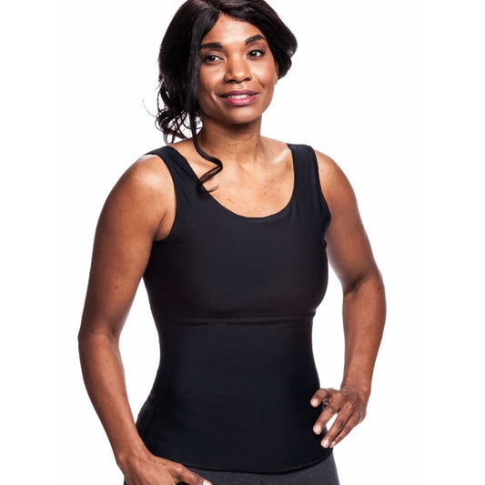 Wear Ease 912 Compression Camisole - Wear Ease 912 Compression Camisole Black Front