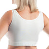 Wear Ease 797 Women's Compression Vest w/Removable Drainage Pouches White Back