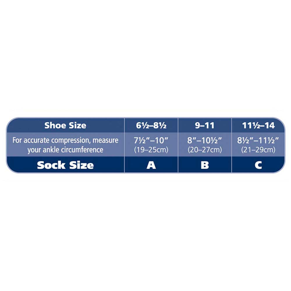 Sigvaris Zurich Collection Men's Size Chart