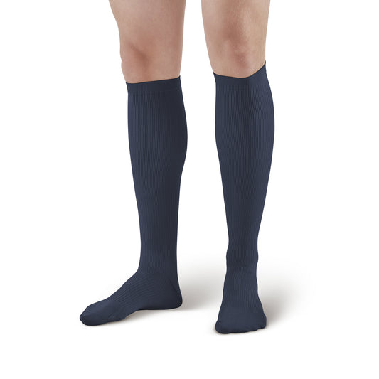 AW 100 Men's Knee High Dress Socks 20-30 mmHg - AW Style 100 Men's Knee High Dress Socks - 20-30 mmHg Navy