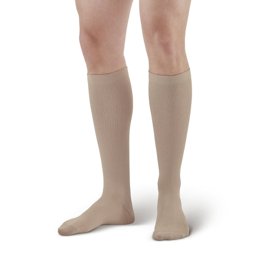 AW 101 Men's Microfiber Knee High Dress Socks 15-20 mmHg (Sale) - Ames Walker Compression Men's Microfiber Knee High Socks - 15-20 mmHg