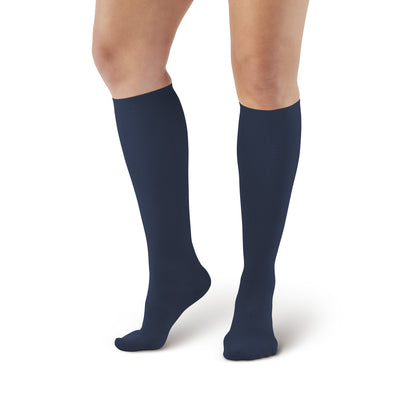 Ames Walker Compression Style Navy Sock