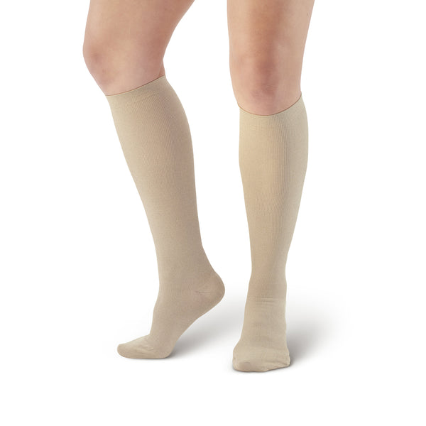 Absolute Support Sheer Compression Knee High Light Support Socks for Woman  8-15mmHg - A107