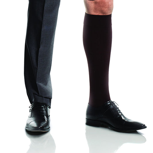 Jobst For Men Ambition Knee Highs w/Softfit Technology 30-40 mmHg - Jobst For Men Compression Knee Highs Brown 30-40 mmHg