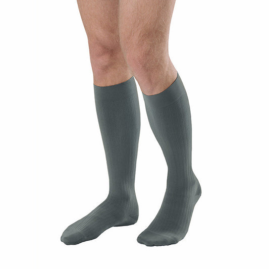 Jobst For Men Ambition Knee Highs w/Softfit Technology 30-40 mmHg - Jobst For Men Compression Knee Highs Grey 30-40 mmHg