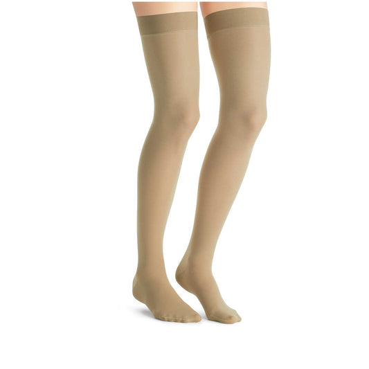 Jobst UltraSheer Thigh Highs w/Silicone Dot Band 30-40 mmHg - Jobst Ultrasheer Closed Toe Knee High