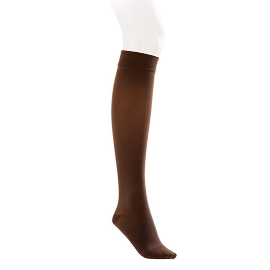 Jobst Opaque SoftFit Knee Highs 15-20 mmHg - Jobst Opaque SoftFit Closed Toe Knee Highs - 15-20 mmHg - Espresso