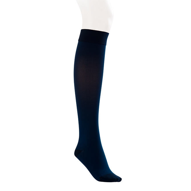 Jobst Opaque SoftFit Closed Toe Knee Highs - 15-20 mmHg - Navy