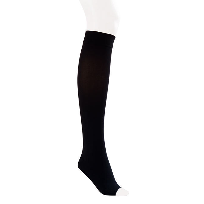 Jobst Opaque SoftFit Open Toe Knee Highs - 20-30 mmHg - Black