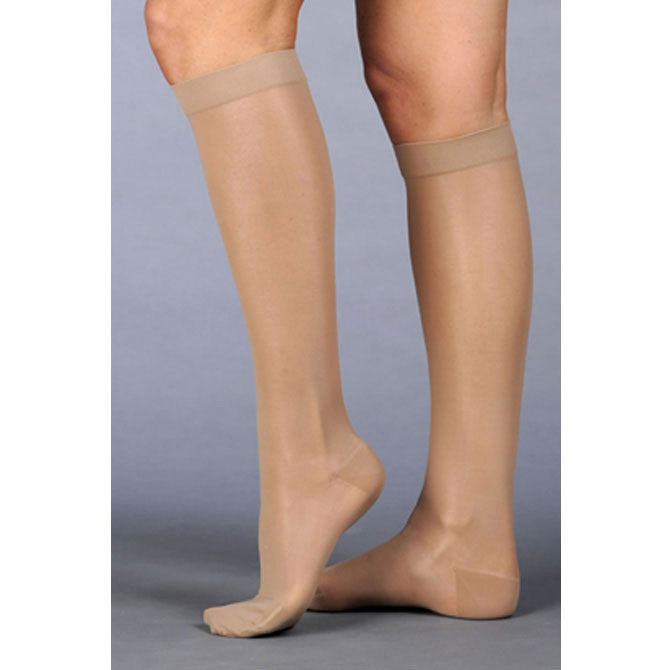 Juzo 2102 Naturally Sheer Open Toe Knee Highs - 30-40 mmHg