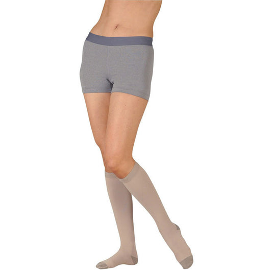 Juzo 2062 Silver Soft Knee Highs 30-40 mmHg - Juzo 2062 Silver Soft Closed Toe Knee Highs - 30-40 mmHg