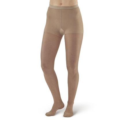 AW Style 15 Sheer Support Closed Toe Pantyhose - 15-20 mmHg - Nude