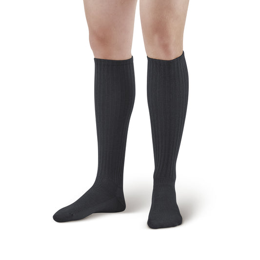 AW 185 E-Z Walker Sport Knee High Socks 8-15 mmHg - AW Style 185 E-Z Walker Sport Knee High Socks - 8-15 mmHg - Black