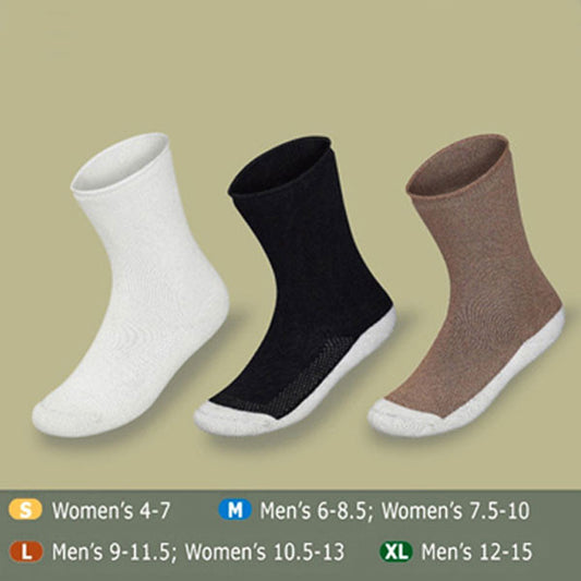 Orthofeet BioSoft Extra Roomy Diabetic Socks w/Padded Sole (3 Pack) - Orthofeet BioSoft Extra Roomy Diabetic Socks w/ Padded Sole - 3 Pack