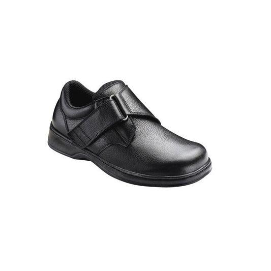 Orthofeet Men's Broadway Leather Shoes - Orthofeet Men's Broadway Leather Shoes - Black