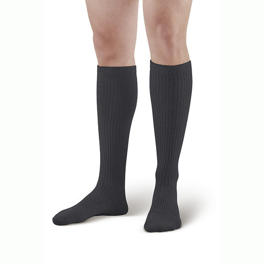 AW Men's Casual Knee High Socks 15-20 mmHg - AW Men's Casual Knee High Socks - 15-20 mmHg Black