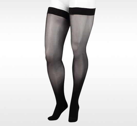 Juzo 2100 Naturally Sheer Thigh Highs w/Silicone Band 15-20 mmHg - Juzo 2100 Naturally Sheer Thigh Highs w/Silicone Band 15-20 mmHg