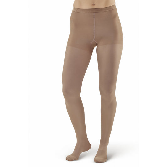 AW 218 Microfiber Opaque Pantyhose 20-30 mmHg - AW Style 218 Microfiber Opaque Closed Toe Pantyhose - 20-30 mmHg - Sand