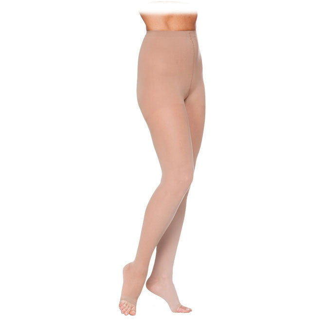 Sigvaris 782 EverSheer Open Toe Pantyhose - 20-30 mmHg - Natural 