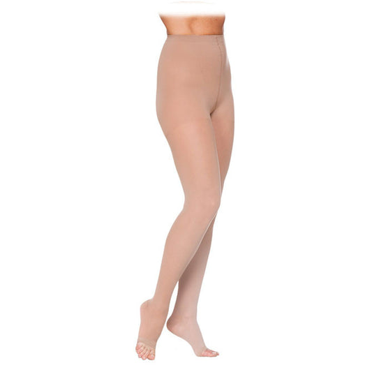 Sigvaris Style 782 Women's Sheer Open Toe Pantyhose 20-30 mmHg - Sigvaris 782 EverSheer Open Toe Pantyhose - 20-30 mmHg - Natural 