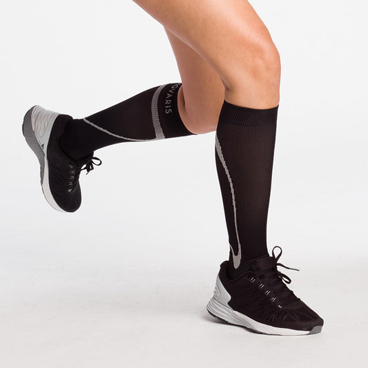 Sigvaris Motion 412 High Tech Knee High Socks 20-30 mmHg - Sigvaris 412 Traverse Knee High Socks - 20-30 mmHg - Black