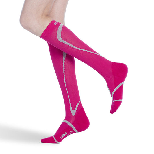 Sigvaris Motion 412 High Tech Knee High Socks 20-30 mmHg - Sigvaris 412 Traverse Knee High Socks - 20-30 mmHg - Pink