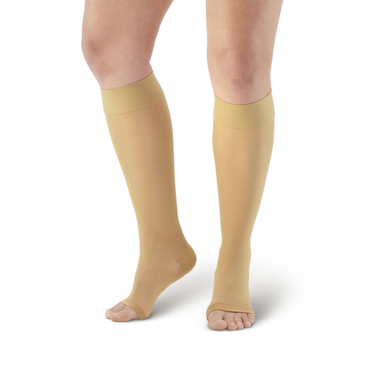 AW 230 Signature Sheer Open Toe Knee Highs 20-30 mmHg - AW Style 230 Signature Sheers Open Toe Knee Highs - 20-30 mmHg