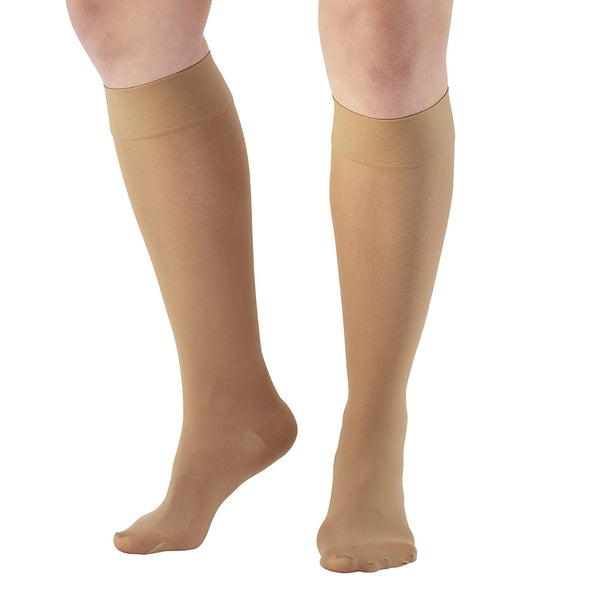 Absolute Support Opaque Medical Compression Knee Highs - Firm Support  20-30mmHg – Unisex - A201 Medias de Compresión
